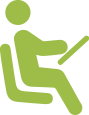 Pictogramme : un pilote au volant